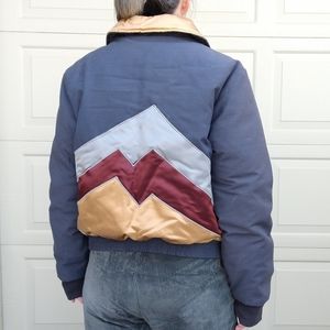 1980's VINTAGE SKI JACKET down puffer coat 80's M